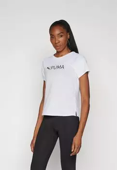 Спортивная футболка FIT LOGO ULTRABREATHE TEE Puma, цвет white/black