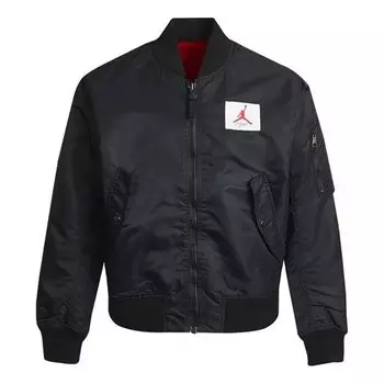 Спортивная футболка flight mens logo print baseball jacket black Air Jordan, черный