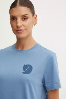 Спортивная футболка Fox Boxy с логотипом Fjallraven, синий