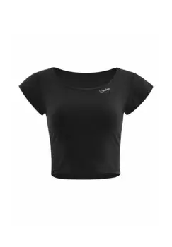 Спортивная футболка FUNCTIONAL LIGHT AND SOFT CROPPED KURZARM Winshape, черный