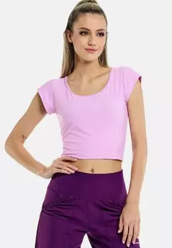 Спортивная футболка FUNCTIONAL LIGHT AND SOFT CROPPED KURZARM Winshape, сирень