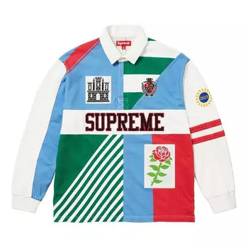 Спортивная футболка fw23 week12 fw23 rose rugby jersey 'multicolor' Supreme, мультиколор