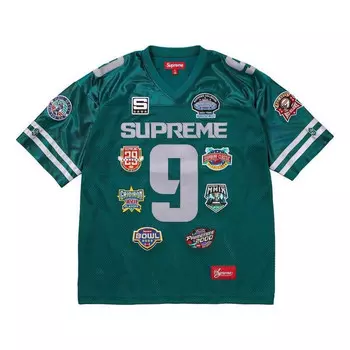 Спортивная футболка fw23 week2 championship embroidered football jersey 'green' Supreme, зеленый