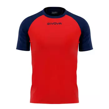 Спортивная футболка Givova, цвет rot/navyblau/navyblau