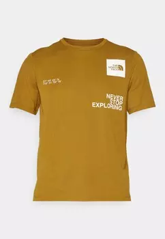 Спортивная футболка GRAPHIC BOXES FOUNDATION TEE The North Face, темно-зеленый