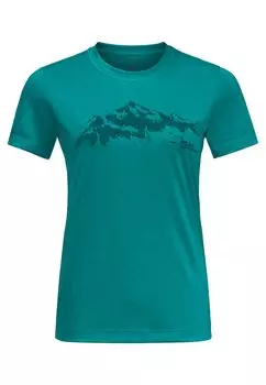 Спортивная футболка Hiking S/S T W Jack Wolfskin, бензин