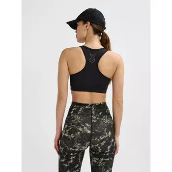 Спортивная футболка Hummel, черный/белый