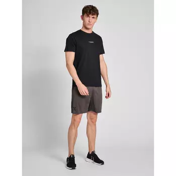 Спортивная футболка Hummel, черный/серый