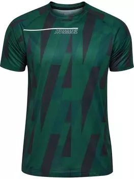 Спортивная футболка Hummel COURT, темно-зеленый/пятнистый зеленый
