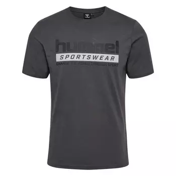 Спортивная футболка Hummel, цвет asphaltblau/schwarz/schwarz