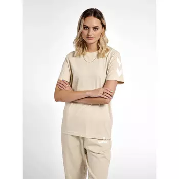 Спортивная футболка Hummel, цвет betongrau/cremefarben/beige