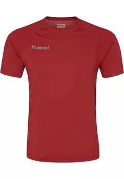 Спортивная футболка Hummel Performance Shirt, темно-красный
