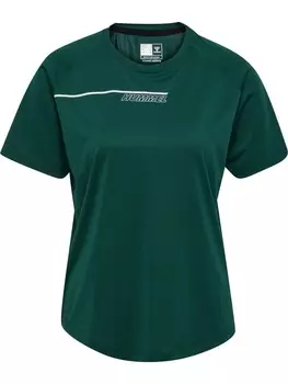 Спортивная футболка Hummel S/S Hmlcourt Paddeltennis Damen, цвет rain forest