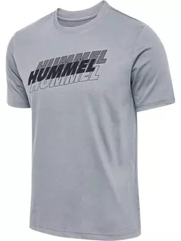 Спортивная футболка Hummel S/S Hmlgraphic Multisport Herren, цвет grey melange