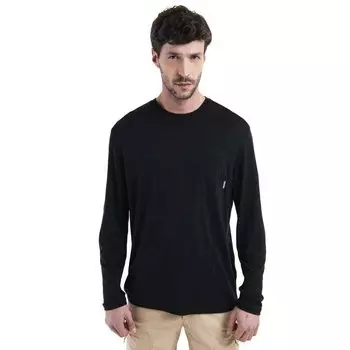 Спортивная футболка Icebreaker Merino 150 Tech Lite III Relaxed Pocket, черный