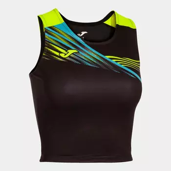 Спортивная футболка Joma, цвет schwarz/fluoreszierendes neongelb