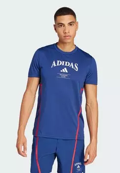 Спортивная футболка LEGACY Adidas Performance, темно-синий