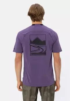 Спортивная футболка LOAMER Vaude, сиреневый