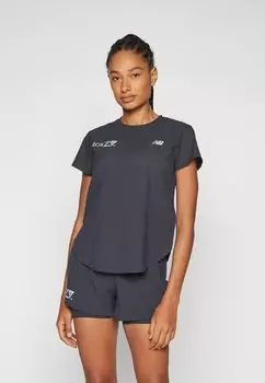 Спортивная футболка LONDON MARATHON RACE DAY ULTRA LIGHT New Balance, черный