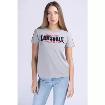 Спортивная футболка Lonsdale, цвет grau/navyblau