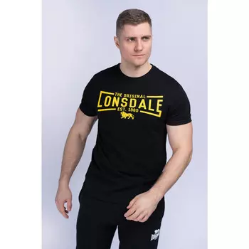 Спортивная футболка Lonsdale, цвет schwarz/gelb