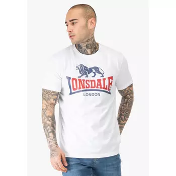 Спортивная футболка Lonsdale, цвет weiss/navyblau