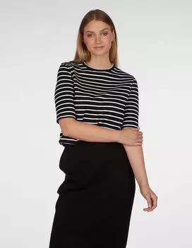 Спортивная футболка Lovely sisters Streifenshirt Temmi, цвет black/white stripe