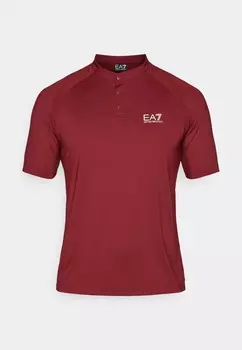 Спортивная футболка MAGLIA EA7 Emporio Armani, Бордо