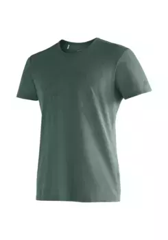 Спортивная футболка Maier "Burgeis 17 M", мужская рубашка с короткими рукавами и принтом для походов и отдыха Maier Sports, зеленый