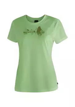 Спортивная футболка Maier "Tilia Pique W", женская функциональная рубашка, повседневная рубашка с принтом Maier Sports, зеленый