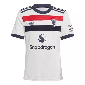 Спортивная футболка manchester united 24/25 third jersey 'white navy red' Adidas, белый