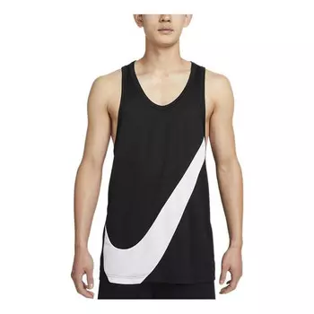 Спортивная футболка men's big swoosh training quick dry breathable basketball jersey/vest black Nike, мультиколор