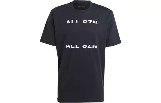 Спортивная футболка мужская черная Adidas, черный