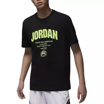 Спортивная футболка мужская черная Jordan, черный