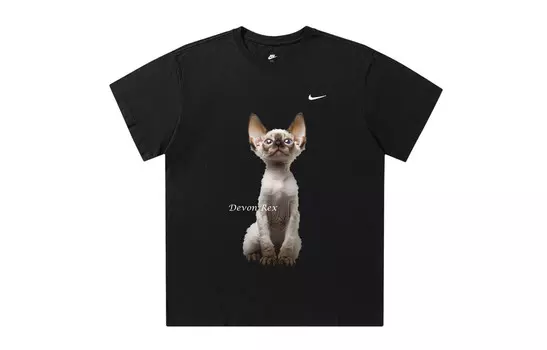 Спортивная футболка мужская черная Nike, черный