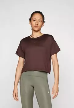 Спортивная футболка NAGINO FLEX SHORT SLEEVE TOP ASICS, коричневый
