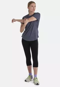 Спортивная футболка Natural 125 Light Weight Cool-Lite Sphere Icebreaker, ТЕМНО-СИНЯЯ