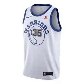 Спортивная футболка nba sports basketball sw fan edition retro limited jersey kevin durant golden state warriors 3 no. 5 white Nike, белый