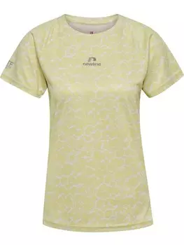 Спортивная футболка Newline S/S Raglanrmel Nwldopa Laufen Damen, цвет luminary green