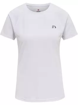 Спортивная футболка Newline S/S Raglanrmel Women Core Laufen Damen, белый