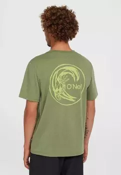 Спортивная футболка O'RIGINALS HYBRID T-SHIRT O'Neill, зеленый