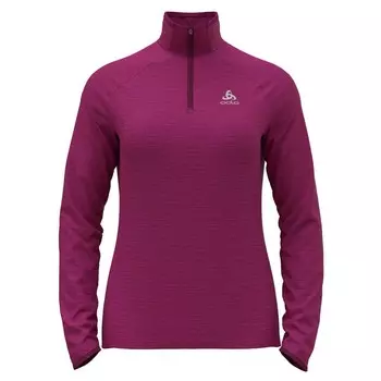 Спортивная футболка Odlo Run Easy Warm half zip, фиолетовый