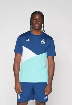 Спортивная футболка OLYMPIQUE DE MARSEILLE Puma, цвет persian blue/white