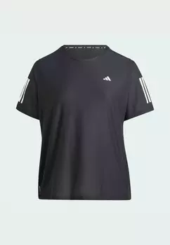 Спортивная футболка OWN THE RUN PLUS SIZE adidas, черный