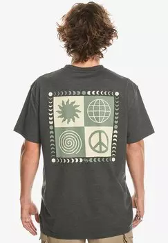 Спортивная футболка PEACE PHASE Quiksilver, цвет tarmac