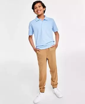 Спортивная футболка-поло с короткими рукавами и спортивные джоггеры на шнурке для больших мальчиков Nautica, белый