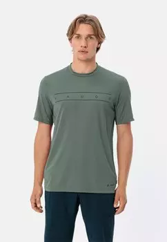 Спортивная футболка QIMSA LOGO Vaude, зеленый