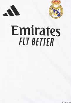 Спортивная футболка REAL MADRID 24/25 HOME MINI KIDS adidas, белый