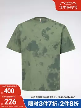 Спортивная футболка Reebok с принтом тай-дай