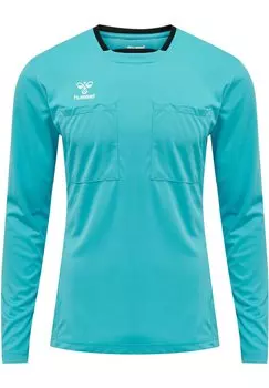 Спортивная футболка Referee Chevron Jersey L/S Hummel, синяя с аквалангом